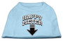 Happy Meter Screen Printed Dog Shirt Baby Blue