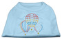 Hot Air Balloon Rhinestone Shirts Baby Blue