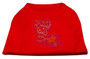 Louisiana Rhinestone Shirts Red