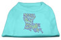 Louisiana Rhinestone Shirts Aqua