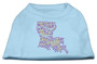 Louisiana Rhinestone Shirts Baby Blue