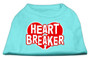 Heart Breaker Screen Print Shirt Aqua