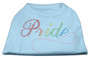 Rainbow Pride Rhinestone Shirts Baby Blue