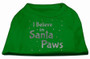 Screenprint Santa Paws Pet Shirt