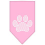 Chevron Paw Screen Print Bandana