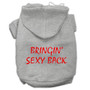 Bringin' Sexy Back Screen Print Pet Hoodies Size