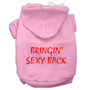 Bringin' Sexy Back Screen Print Pet Hoodies Size