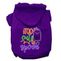 Too Cute To Spook-girly Ghost Screen Print Dog Hoodie