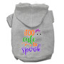 Too Cute To Spook-girly Ghost Screen Print Dog Hoodie