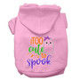 Too Cute To Spook-girly Ghost Screen Print Dog Hoodie