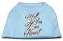 Well Bless Your Heart Screen Print Dog Shirt Baby Blue