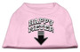 Happy Meter Screen Printed Dog Shirt Light Pink