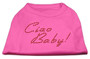 Ciao Baby Rhinestone Shirts Bright Pink