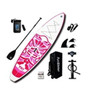 Bds Inflatable Stand Up Paddle Board Surfboard Kayak Surf Set 10'6"x33''x6''with Backpack,Leash,Pump,Waterproof Bag Pink