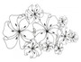 Graphite 31in. Six Flower Fancy Wall Art - Style: 7316504