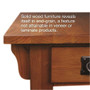 BOWERY HILL Chairside Table with Storage Drawer and Shelf