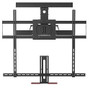 Monoprice Above Fireplace Pull-Down Full-Motion Articulating TV Wall Mount Bracket For TVs 55in to 100in, Max Weight 154lbs, VESA Patterns Up to 800x600, Rotating, Height Adjustable