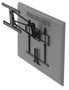 Monoprice Above Fireplace Pull-Down Full-Motion Articulating TV Wall Mount Bracket For TVs 55in to 100in, Max Weight 154lbs, VESA Patterns Up to 800x600, Rotating, Height Adjustable