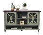 Martin Furniture Fully Assembled Bailey Deluxe Console, 60", Weathered Green