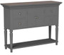 Décor Therapy Taylor Four Drawer Console Table, Gray