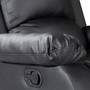 Mecor Bonded Leather Recliner Single Sofa Chair Living Room Furniture,Black