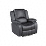 Mecor Bonded Leather Recliner Single Sofa Chair Living Room Furniture,Black