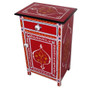 Fez Top Mango Wood Handpainted 1 Drawer Nightstand-End Table