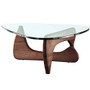 eMod - Noguchi Triangle Coffee Table Glass Top (Walnut)