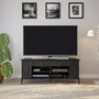 REALROOMS Bessling TV Stand for TVs up to 60", Black