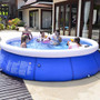 WowTowel Inflatable Swimming Pools for Kids and Adults Above Ground, Blow Up Family Pool Portable Easy Set Pools Games for Outdoor Backyard Garden (12ft x 30in)
