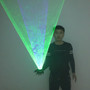 New Blue Green Laser Gloves DJ Tunnel Effect Auto Rotating Vortex Laser Glove Multicolour LED Luminous Costumes Accessories