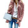 Women Faux Fur Coats Winter Solid Fashion