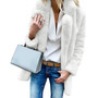 Women Faux Fur Coats Winter Solid Fashion