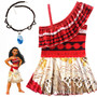 2020 Girls Moana Cosplay Costume for Kids Vaiana Princess Dress Clothes for Halloween Costumes for girls baby Girl party dresses