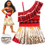 2020 Girls Moana Cosplay Costume for Kids Vaiana Princess Dress Clothes for Halloween Costumes for girls baby Girl party dresses