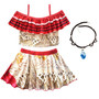 2020 Girls Moana Cosplay Costume for Kids Vaiana Princess Dress Clothes for Halloween Costumes for girls baby Girl party dresses