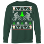 Mountain biking ugly christmas sweater