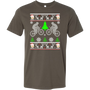 Mountain Biking Ugly Christmas Sweater T-shirt