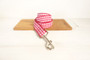 Lovely RED YUMMY PLAID dog collars leashes set 5 sizes