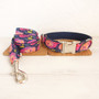 Lovely DEEP GRAFFITI  nylon dog collars and leashes 5 sizes