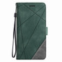 Stand Business Phone Holster For Redmi 7 7A 8 8A Note 8T 9 Pro 9S K30 K20 Mi 10 Stripe Wallet Rhombus Case Hit Color Cover D21G