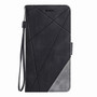 Stand Business Phone Holster For Redmi 7 7A 8 8A Note 8T 9 Pro 9S K30 K20 Mi 10 Stripe Wallet Rhombus Case Hit Color Cover D21G