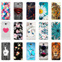 Case For Huawei Y7 2017 Case DUB-LX1 Silicone TPU Phone Cover For huawei y7 2019 Coqa y7 Print Painted Cat Flower Shells Bags