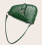 2020 PU Crocodile Pattern Saddle Bag Handbags For Women Crossbody Bags Hand Sac Bandouliere