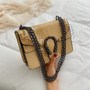 2020 Women Bag Alligator PU Leather Messenger Bag Chain Shoulder Crossbody Bag Handbag Bolso Mujer