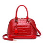 Women Luxury Alma Crocodile Bag Top Handle Handbag