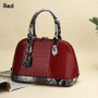 Women Luxury Alma Croc Handbag Top Handle Shoulder Bag