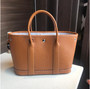 Women Luxury Garden Party Genuine Leather Handbags Tote Bag