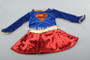 Supergirl Kids Girls Fancy Dress Deluxe Cosplay Party Halloween Costume