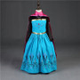 Snow Queen Fantasy Princess Anna Dress Deluxe for Kids Girls Costumes with Cloak Carnival